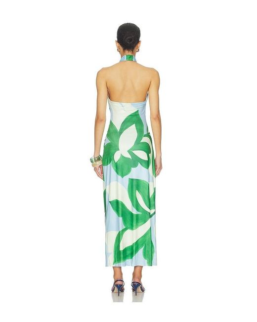 Seven Wonders Green Aubrie Cross Front Midi Dress