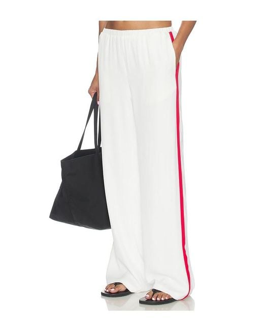 SNDY'S White Reed Contrast Pant