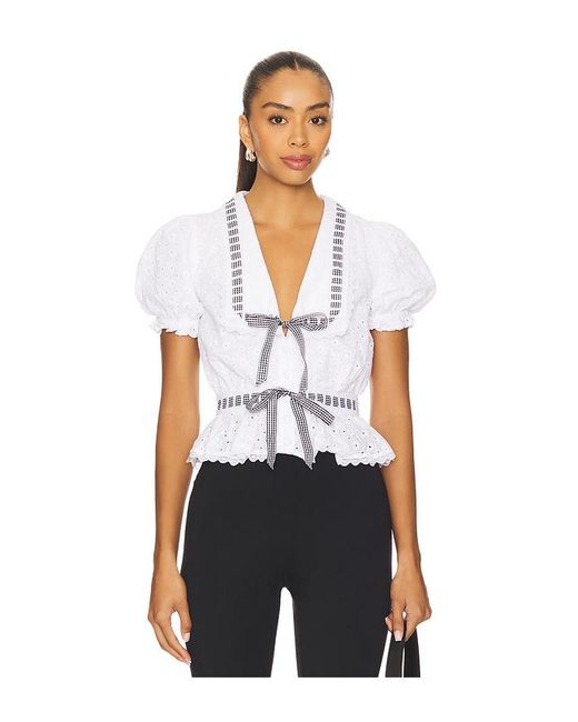 MAJORELLE White Graciela Top