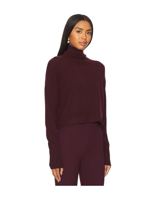 SABLYN Purple Rollkragenpullover Sable