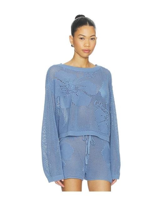 LSPACE Blue Island Time Sweater