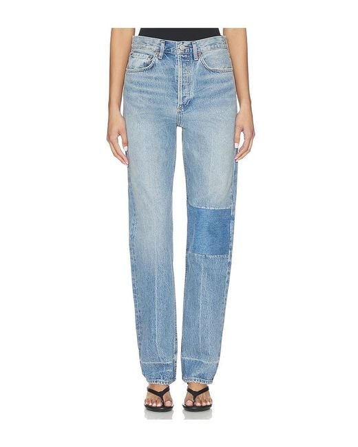 Agolde Blue 90's Mid Rise Loose Jeans