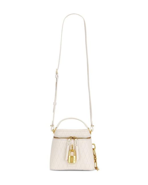 Balmain White Pulse Vanity-stitched Bag