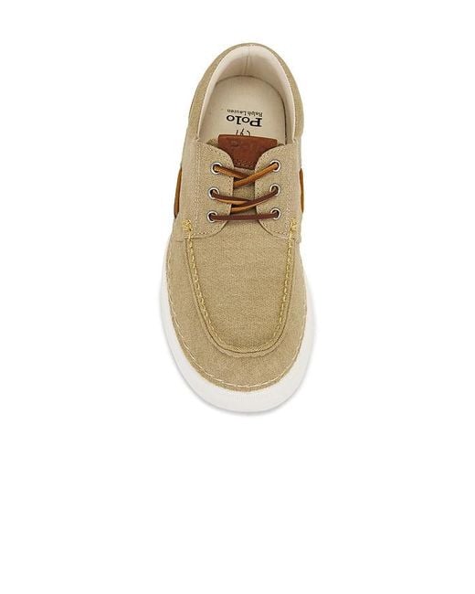 Polo Ralph Lauren Multicolor Rlite Mariner Canvas Boat Shoe for men