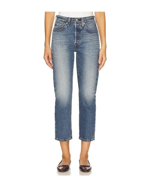 Levi's Blue 501 Crop