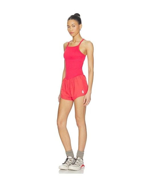 Free People Red Fp Movement Carpe Diem Runsie