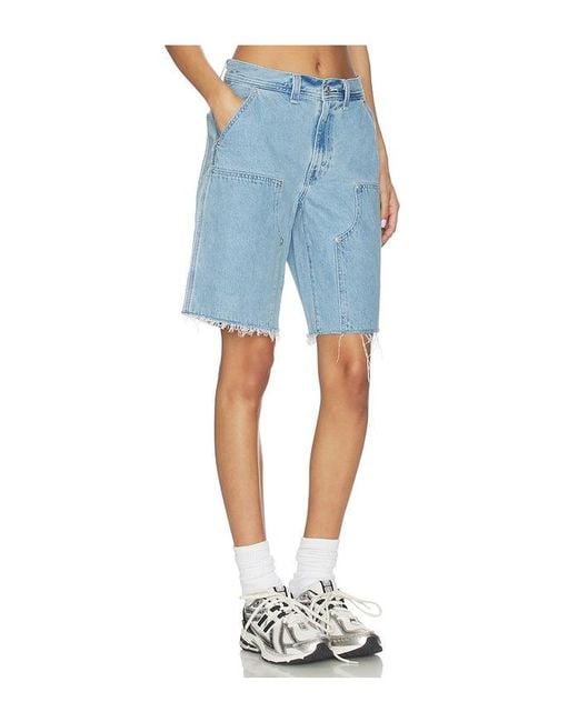 Levi's Blue Baggy Dad Utility Jort
