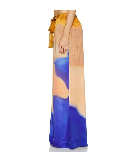 Ulla Johnson Blue Julien Silk Pants