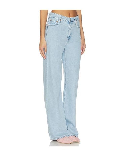 Levi's Blue Ribcage Wide Leg
