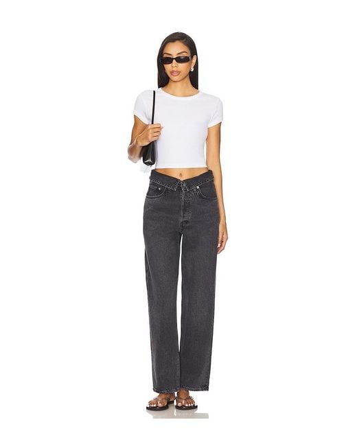 Agolde Black Echo Taper Jeans