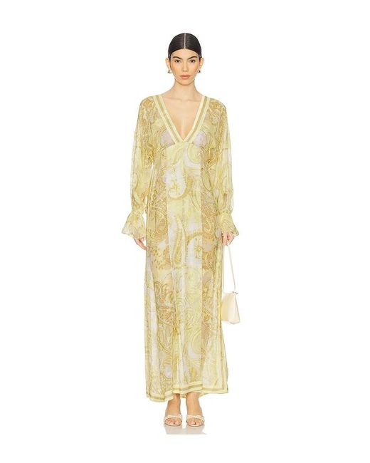 Hemant & Nandita Metallic Kaftan Ohne Unterkleid