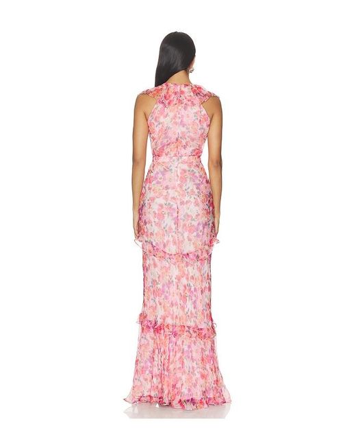 Saloni Red Rita Dress