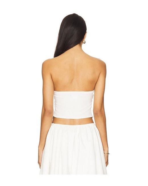 ALL THE WAYS White Cici Strapless Top