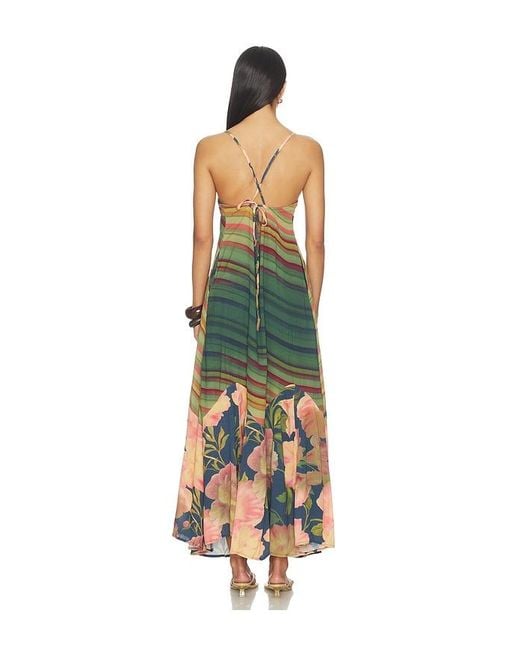 Free People White Painted Sands Maxi Dress