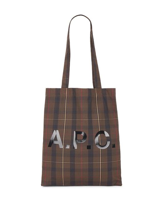 A.P.C. Brown Tote Bag for men