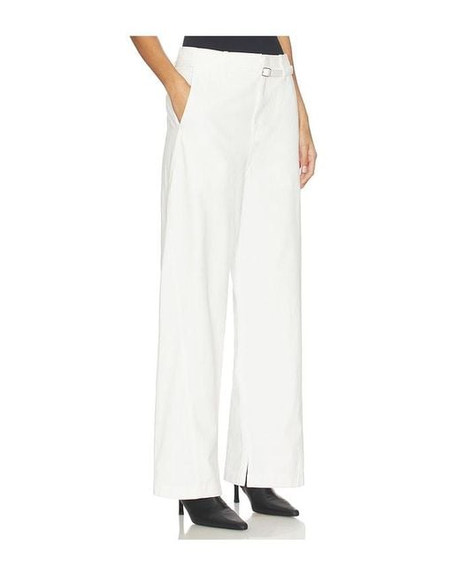Elodie the Label White Jacob Twill Pants