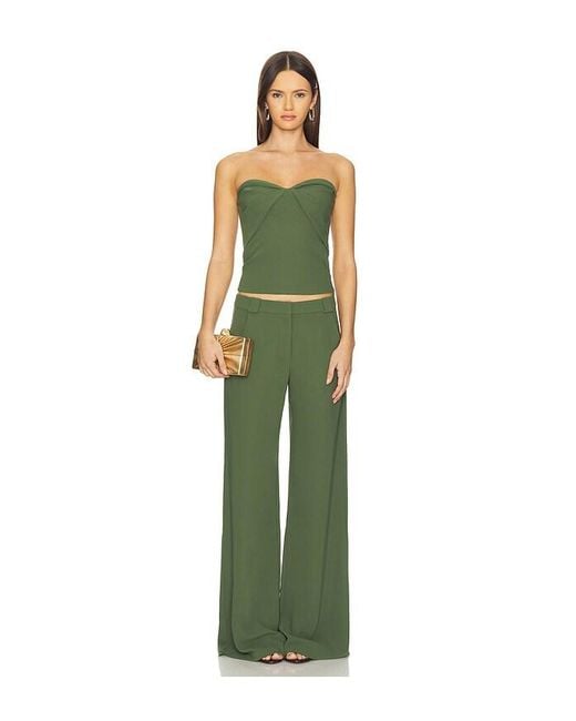 Amanda Uprichard Green X Revolve Soho Top