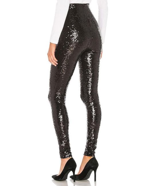Sequin Leggings En Color Negro Talla (También En S) Commando de color Black