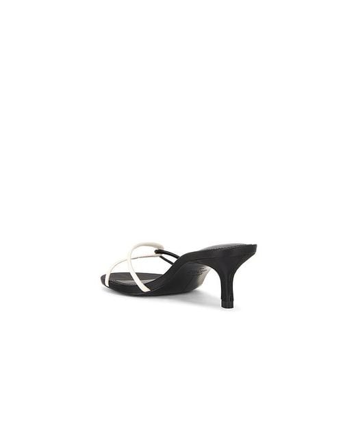 Black Suede Studio White Ilaria 50 Mule