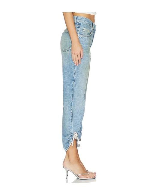 Area Blue Crystal Knot Jean