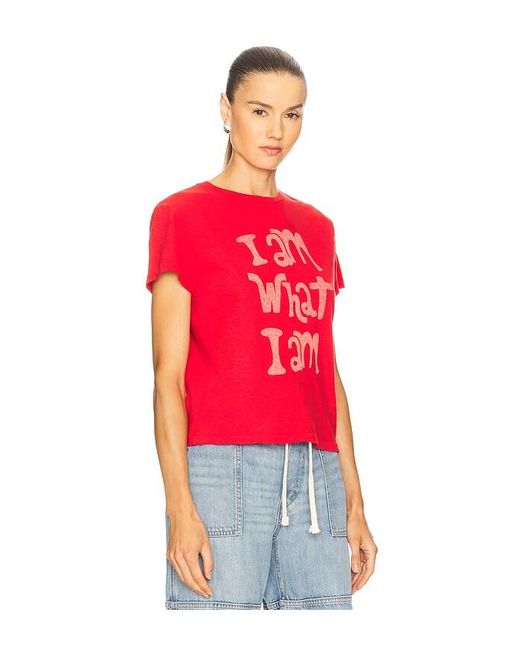 Re/done Red What I Am Classic Tee