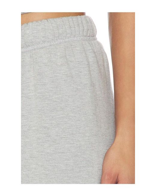 Lauren Moshi White Tanzy Boyfriend Sweatpant