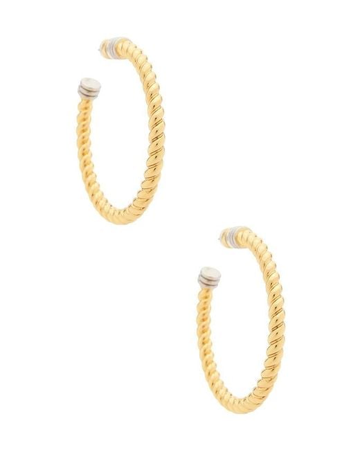 Luv Aj Metallic The Xl Sierra Rope Hoops Eaarring