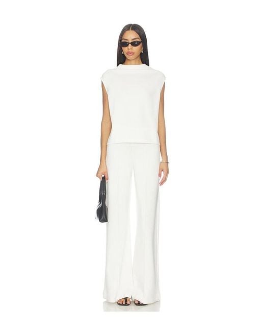 Ripley Rader White Scuba Wide Leg Pant