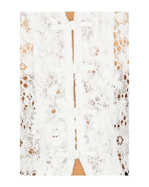 SAU LEE White Roberta Top