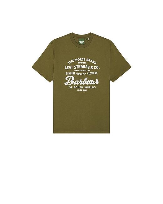 Barbour Green X Levi's Graphic T-Shirt for men