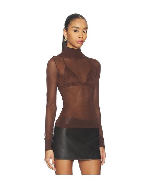SER.O.YA Brown Lainey Top