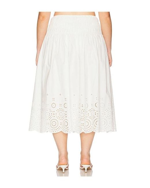 L'academie White 'Academie Lya Midi Skirt