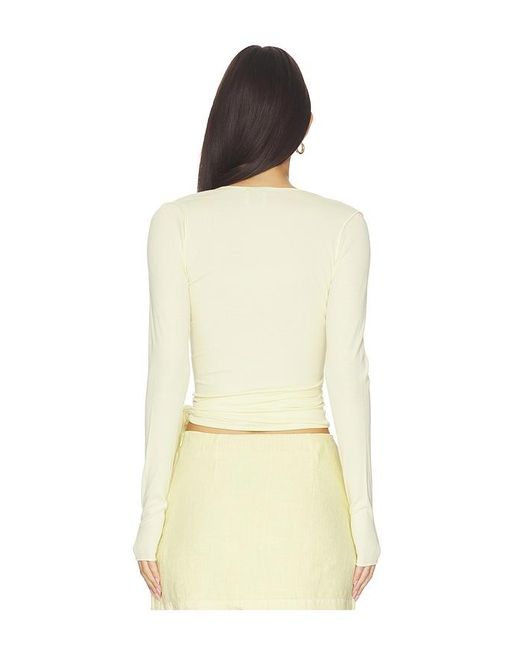 VIR VITA White Margot Wrap Top
