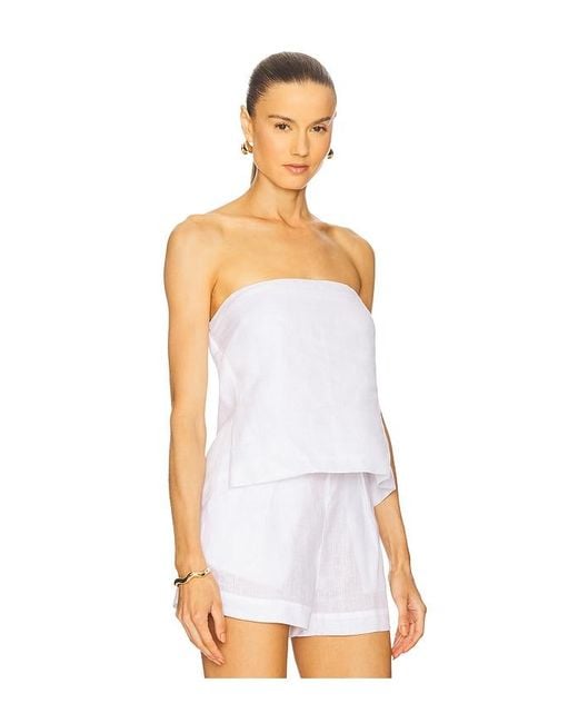 LSPACE White Tessa Top