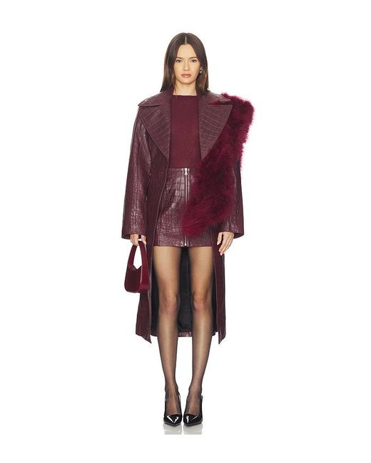 Fleur du Mal Purple Piper Mini Skirt