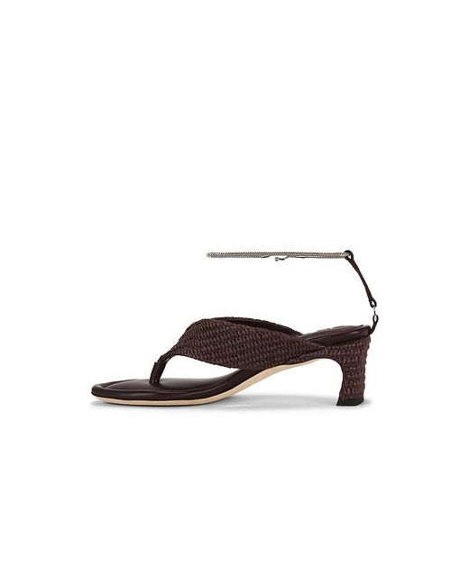 By Far Multicolor Dasha Raffia Heel