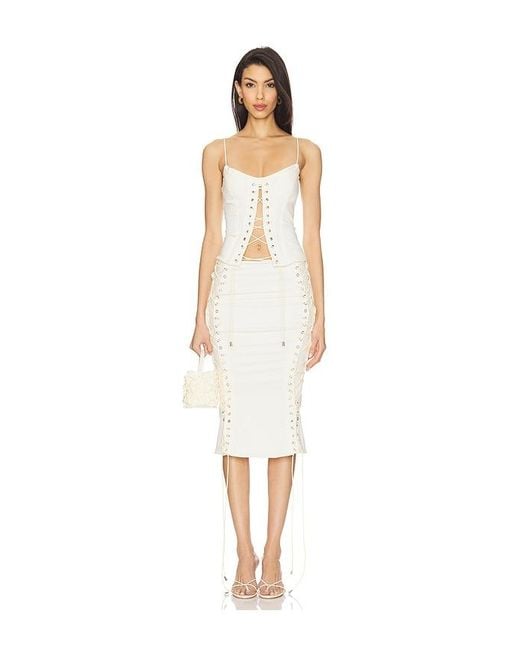 Camila Coelho White Yasmina Top