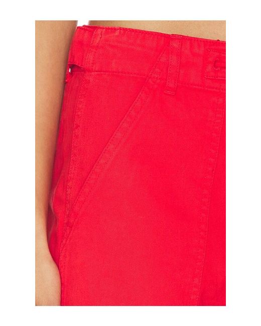 Pistola Red Sabrina Curved Utility Pants