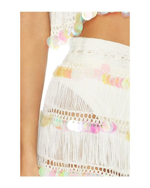 MY BEACHY SIDE White Viola Hand-Crocheted Skirt