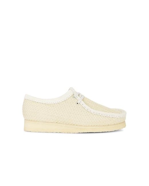 Clarks White Wallabee Boot for men
