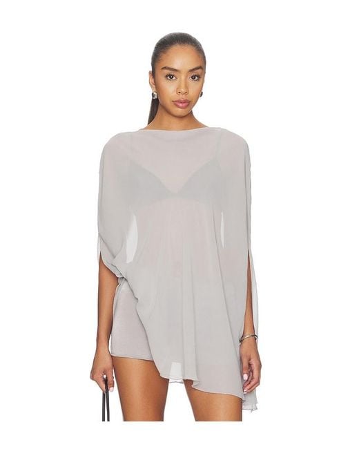 Lioness White Aura Poncho