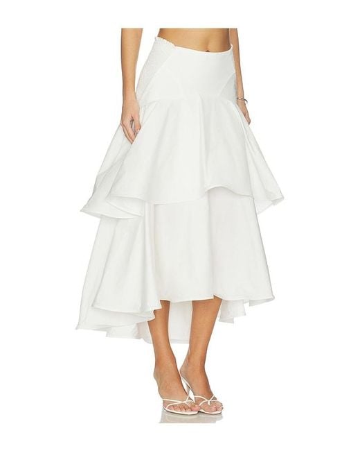 Anna October White Haniya Maxi Skirt