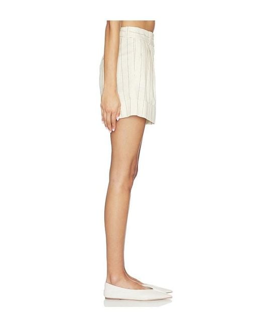 Rag & Bone White Neila Stripe Short