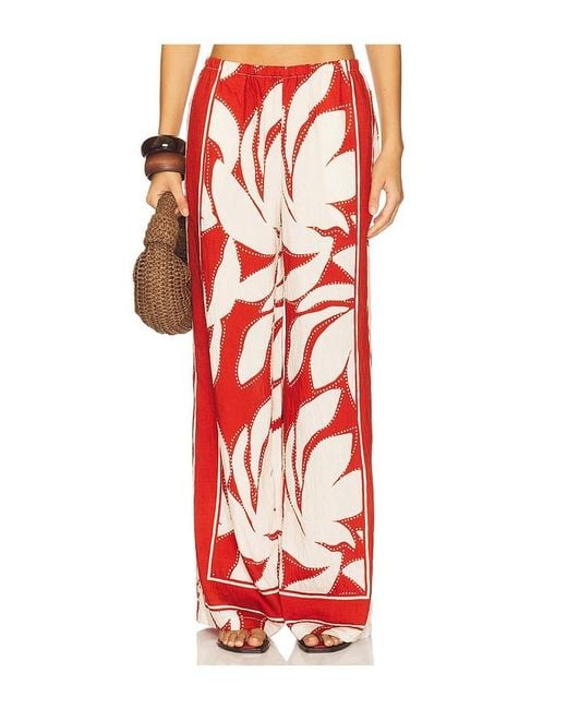 Seven Wonders Red Arlette Palazzo Pant