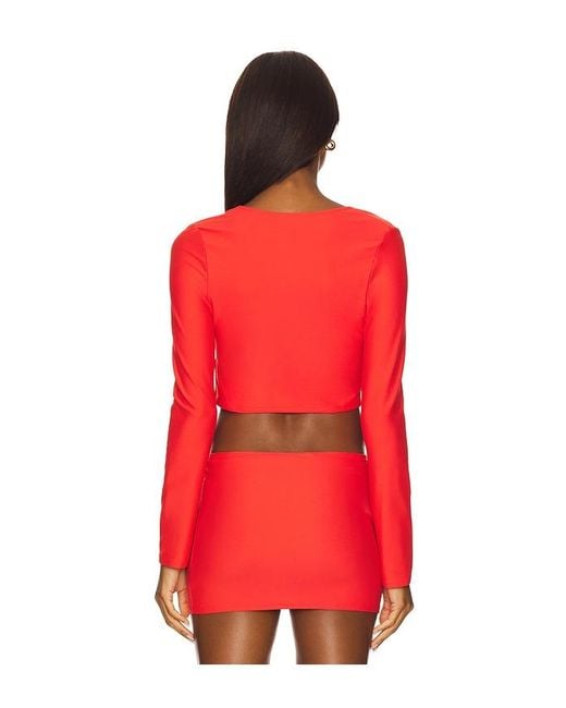 Montce Red Button-Down Cardi