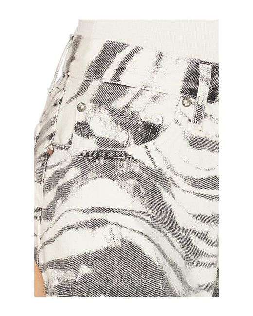 Agolde Blue Low Rise Parker Short
