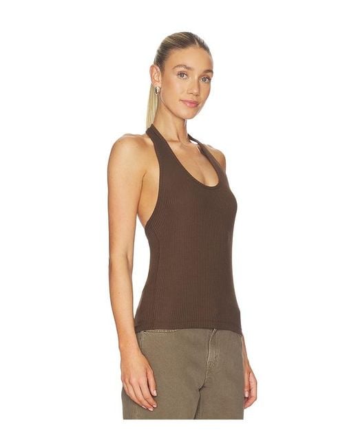Helmut Lang Multicolor Halter Strap Tank Top