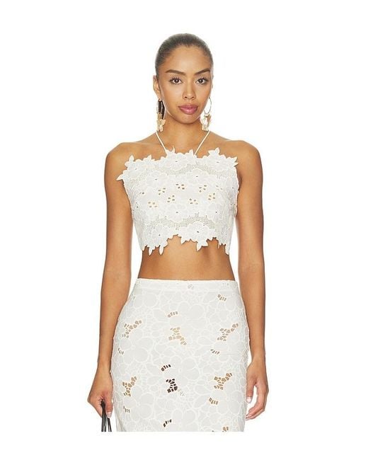 KETTEL ATELIER White Klokkeblomst Top