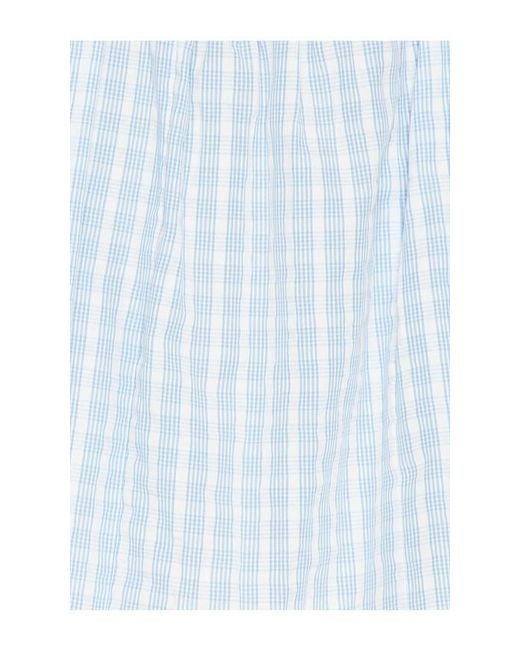 Faithfull The Brand Blue Martina Mini Dress