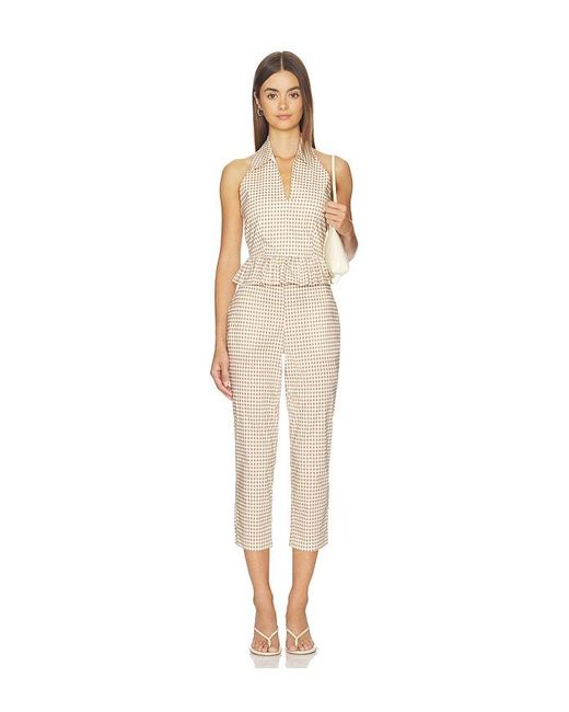 Caroline Constas White Aya Halter Top